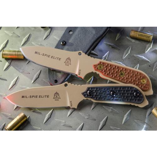 TOPS KNIVES Mil-Spie3 Elite, Tan blade and Tan handles