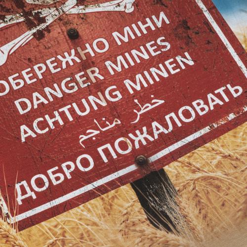 Military style T-shirt "Dangerous Mines", UA281-29891-TN-DNG