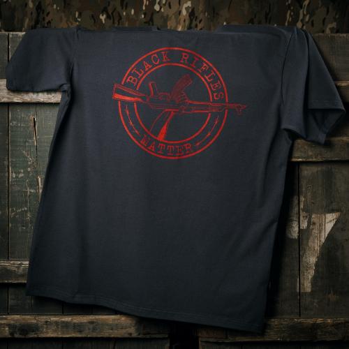 Military style T-shirt "Black Rifles Matter", UA281-29891-BK-BRM