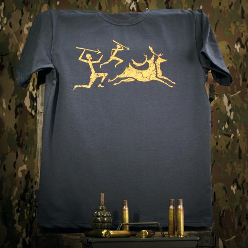 Футболка с рисунком "Hunters", UA281-29891-GT-HNT