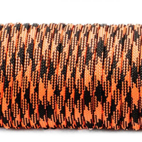 Паракорд Aramitex "Paracord Type III 550, orange black camo 412", FIBEX-412