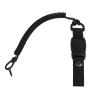 Safety pistol lanyard with quick-detachable carbine, black
