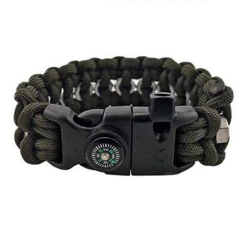 Браслет "Гайки" Survival, Black, FSB-0054.016.M - Prof1group Браслет "Гайки" Survival, Black, FSB-0054.016.M