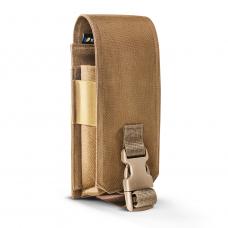 Closed pouch with flap for two magazines AK/M16 on the clasp