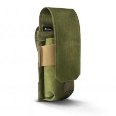 Closed pouch with flap for two magazines AK/M16 with Velcro