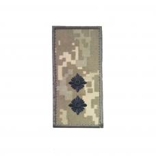 Shoulder strap embroidered "Lieutenant" with Velcro