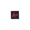 Embroidered patch blood type "A (II) Rh-"