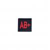 Embroidered patch blood type "AB (IV) Rh+"