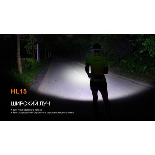 Headlamp Fenix HL15, black