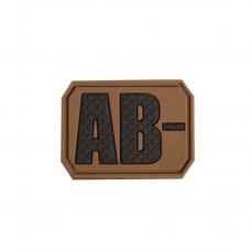 Нашивка на липучці Sturm Mil-Tec "Blood Type Patch AB Negative PVC 3D"