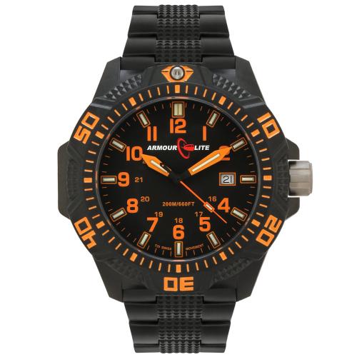 Годинник ArmourLite Caliber Orange (ремінець з нержавіючої сталі), AL622