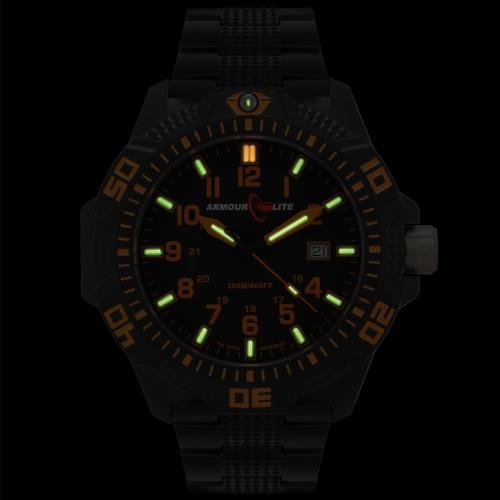Годинник ArmourLite Caliber Orange (ремінець з нержавіючої сталі), AL622