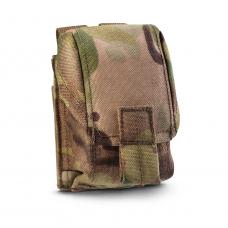 Closed pouch for a fragmentation grenade on Velcro