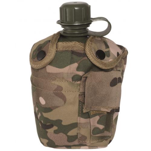 US Flask in a case with a cup holder