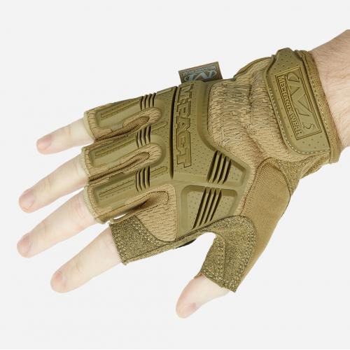 Перчатки тактические Mechanix "M-Pact® Fingerless Coyote Gloves"