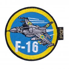 Нашивка на липучке "F-16"