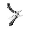 Мультиінструмент Leatherman® "Skeletool® CX Black & Silver" (картонна коробка), 830923