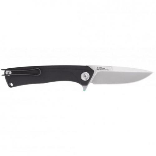 Нож складной ANV Knives "Z100" (Liner lock, G10 Black, Plain edge), ANVZ100-008