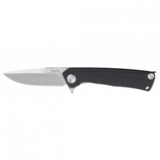 Folding knife ANV Knives "Z100" (Liner lock, G10 Black, Plain edge)