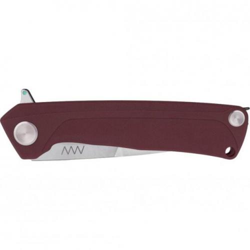 Folding knife ANV Knives "Z100" (Liner lock, G10 Red, Plain edge), ANVZ100-014