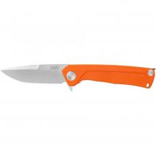Folding knife ANV Knives "Z100" (Liner lock, G10 Orange, Plain edge)