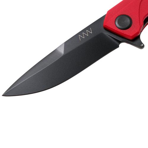 Ніж складний ANV Knives "Z100" (DLC, Liner lock, G10 Red, Plain edge), ANVZ100-025