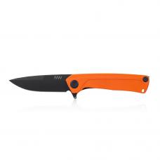 Folding knife ANV Knives "Z100" (DLC, Liner lock, G10 Orange, Plain edge)