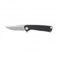 Folding knife ANV Knives "Z100" (Liner lock, G10 Black, Serrated edge)