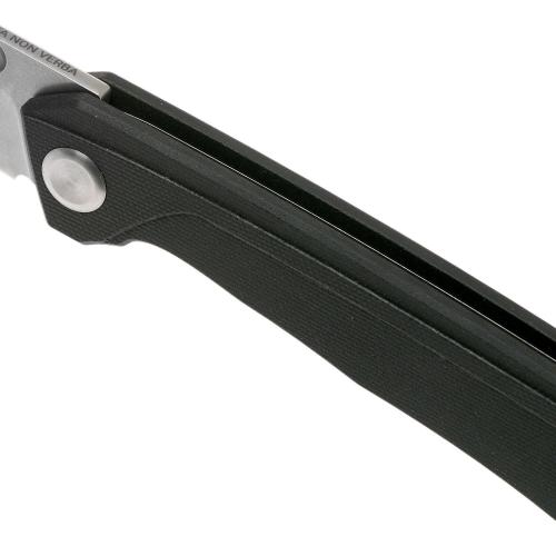 Ніж складний ANV Knives "Z200" (Liner lock, G10 Black, Plain edge)
