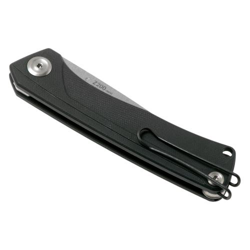 Ніж складний ANV Knives "Z200" (Liner lock, G10 Black, Plain edge)