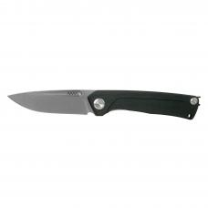 Folding knife ANV Knives "Z200" (Liner lock, G10 Black, Plain edge)