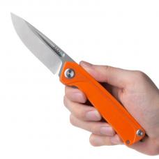 Folding knife ANV Knives "Z200" (Liner lock, G10 Orange, Plain edge)