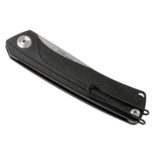 Folding knife ANV Knives "Z200" (Liner lock, GRN Black, Plain edge), ANVZ200-039