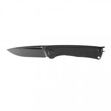 Folding knife ANV Knives "Z200" (DLC, Liner lock, G10 Black, Plain edge)