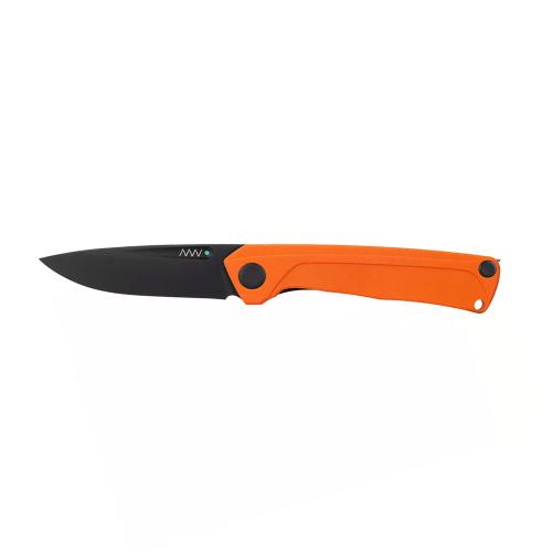 Ніж складний ANV Knives "Z200" (DLC, Liner lock, G10 Orange, Plain edge)