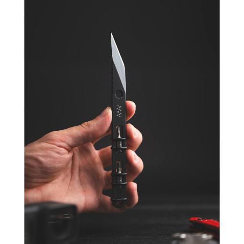 Knife ANV Knives "M050 CMS" (DLC, Kydex sheath black)