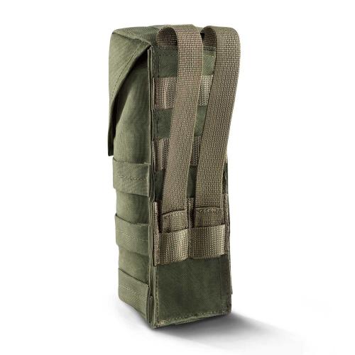 Closed pouch with a flap for two RPK magazines on a fastex
