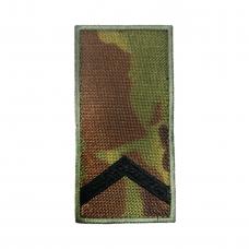 Shoulder strap embroidered "Senior soldier" with Velcro