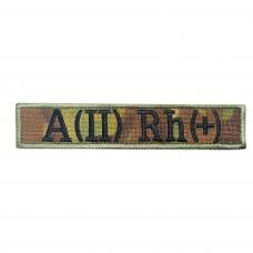 Camouflage patch "blood type" A(II) Rh+