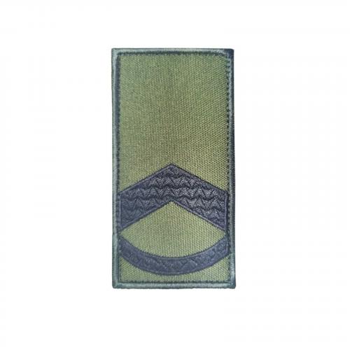 Shoulder strap embroidered "Staff sergeant" with Velcro
