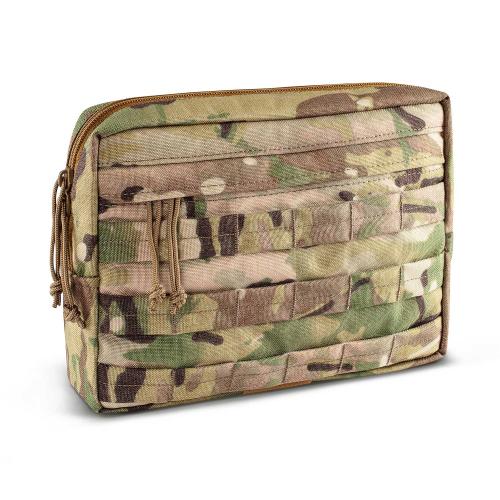 Belly protection pouch for a ballistic pack