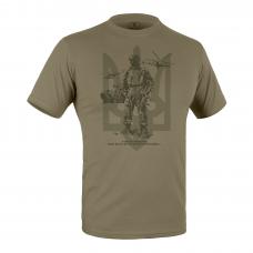 Military style T-shirt "Heroes don't die"