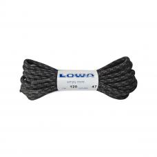 Shoelaces Lowa ATC LO 120 cm, black/grey dotted