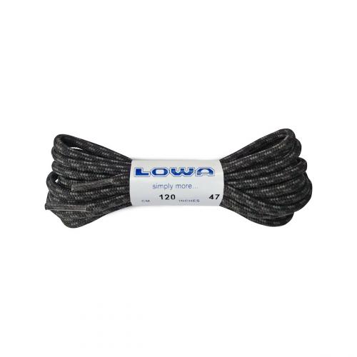 Шнурки "Lowa ATC LO 120 cm, black/grey dotted"