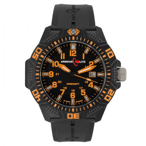 Годинник ArmourLite Caliber Orange (ремінець з нітрилового каучука), AL612