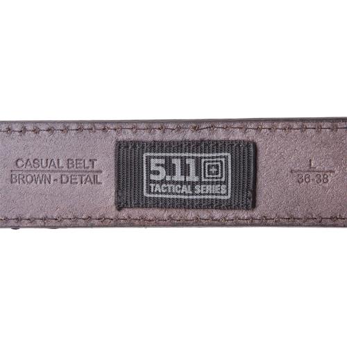 Пояс тактичний шкіряний з прострочкою "5.11 Tactical Stitched Leather Casual Belt"