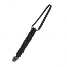 Paracord Lanyard Cuboid Skull, Black
