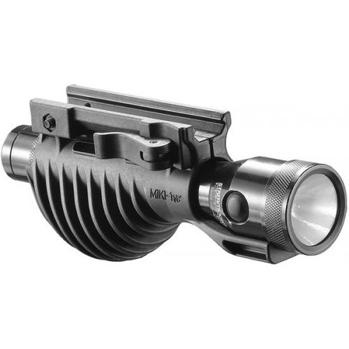 Tactical handle with torch mount f 1 1/8 inch MIKI 1/8 "