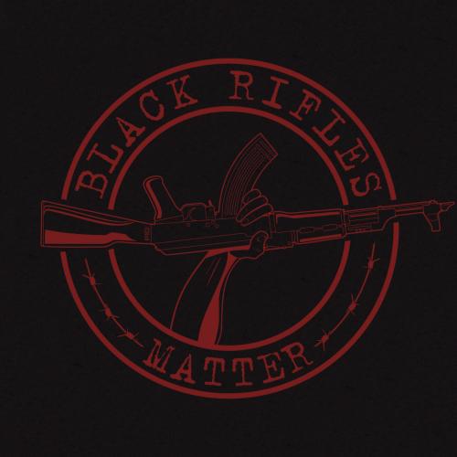 Футболка з малюнком "Black Rifles Matter"