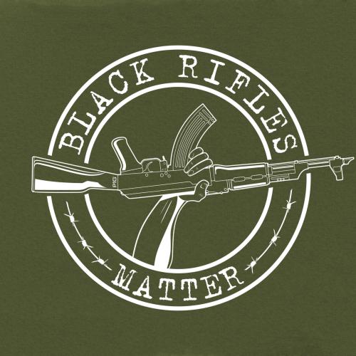 Футболка c рисунком "Black Rifles Matter"